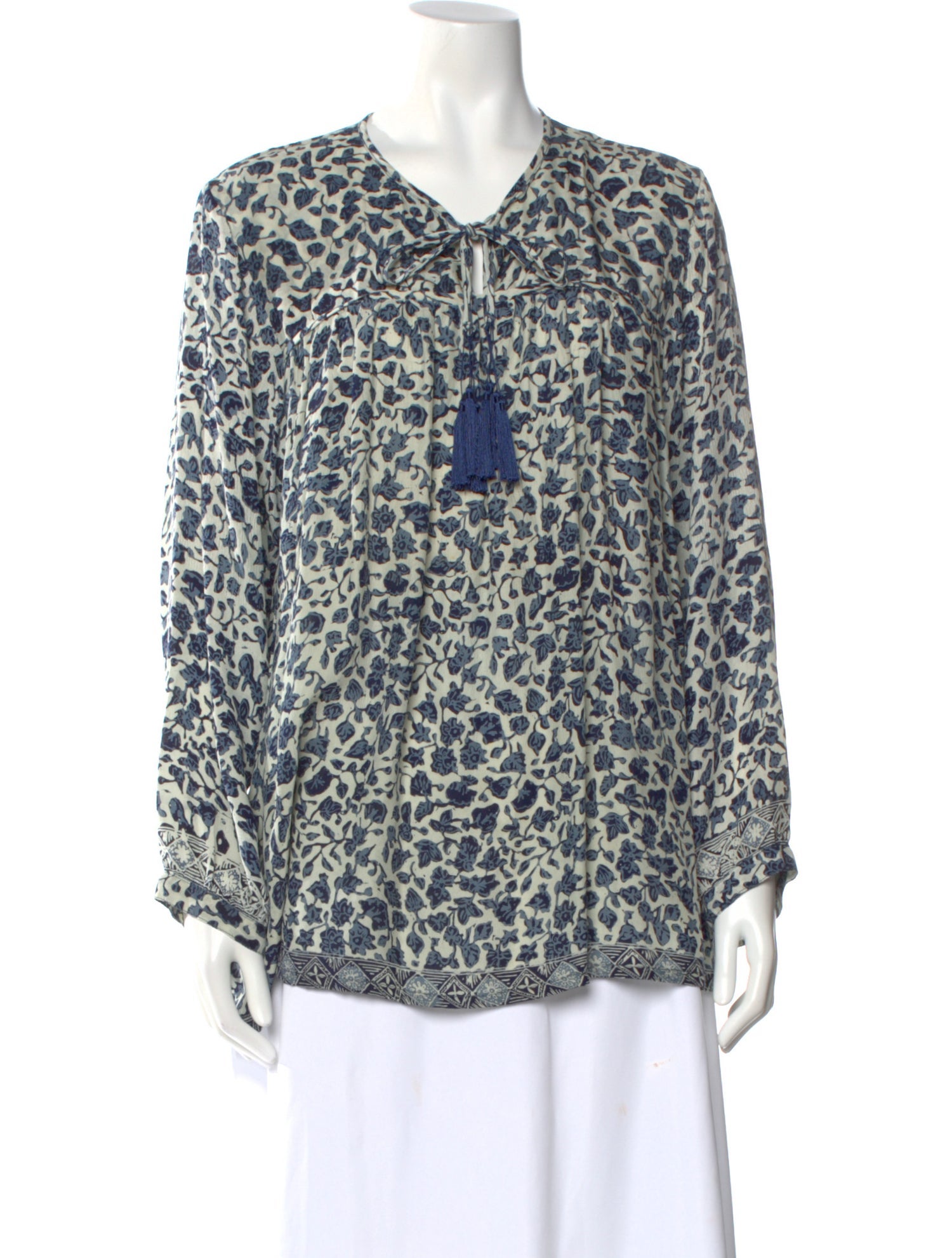 Natalie Martin Silk Floral Print Blouse