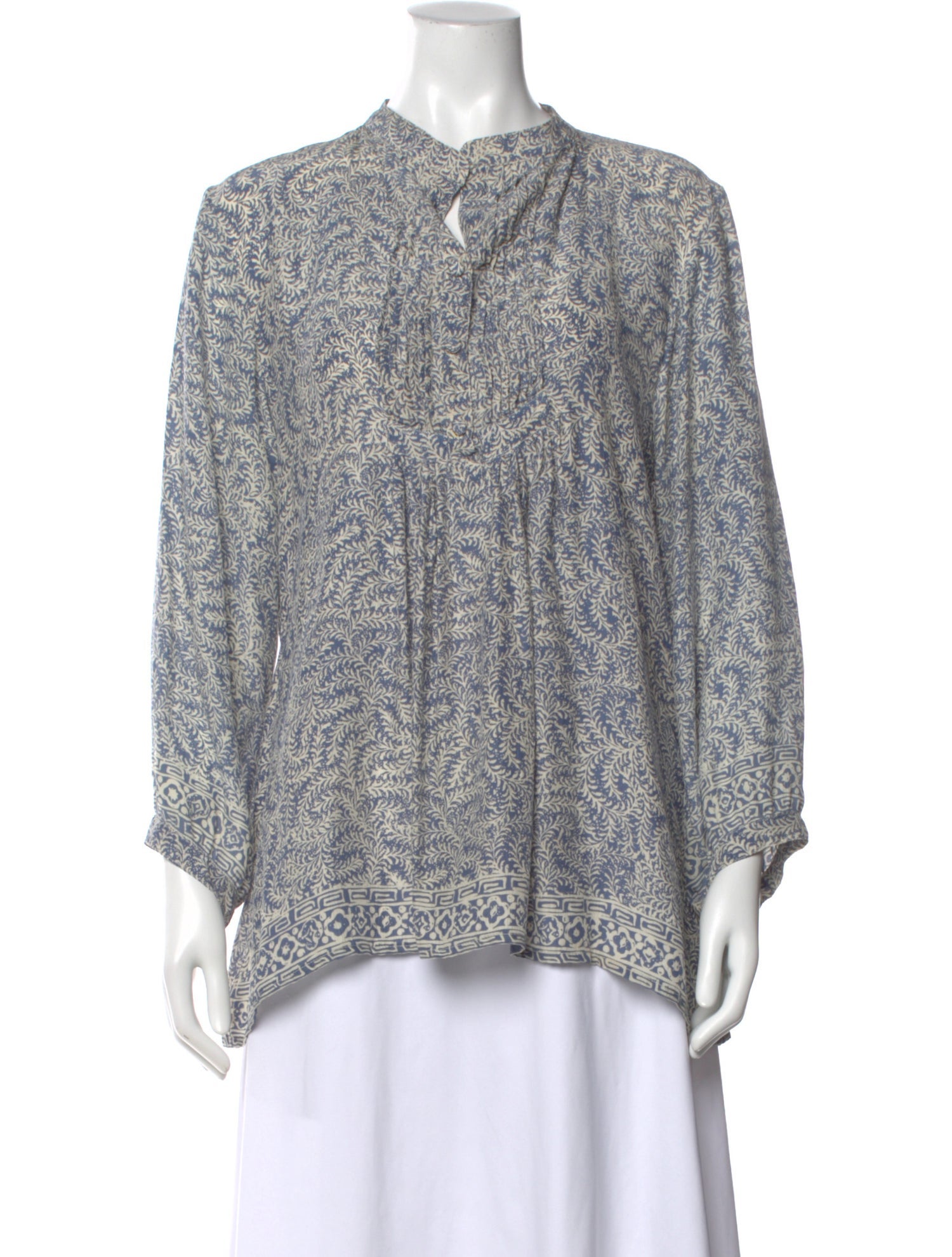 Natalie Martin Silk Printed Blouse