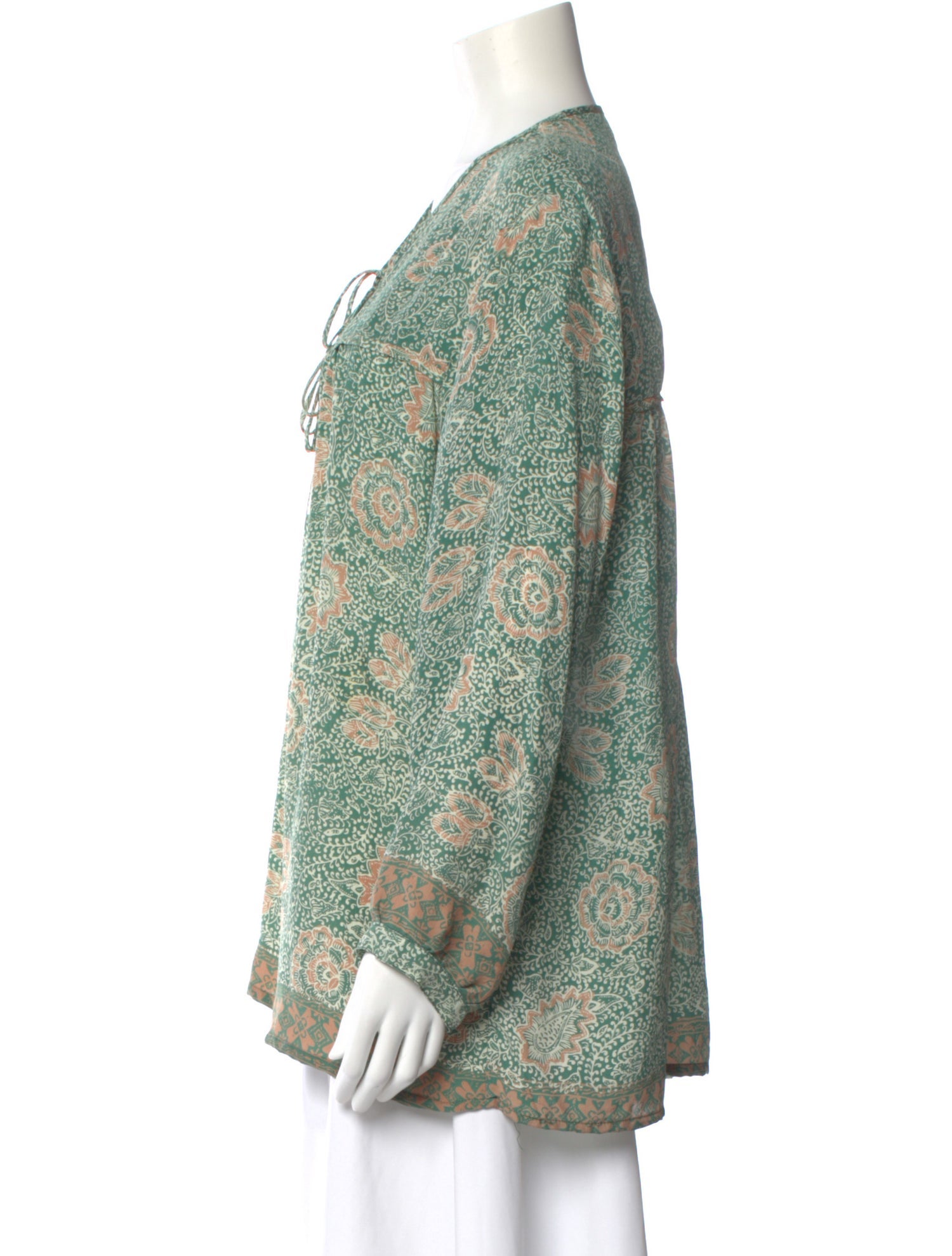 Natalie Martin Silk Floral Print Blouse