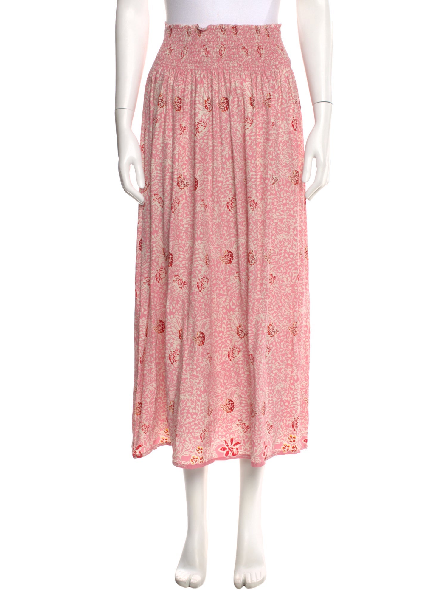 Natalie Martin Silk Midi Length Skirt