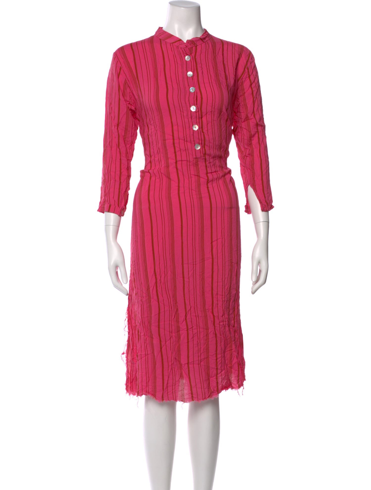 Natalie Martin Crew Neck Knee-Length Dress