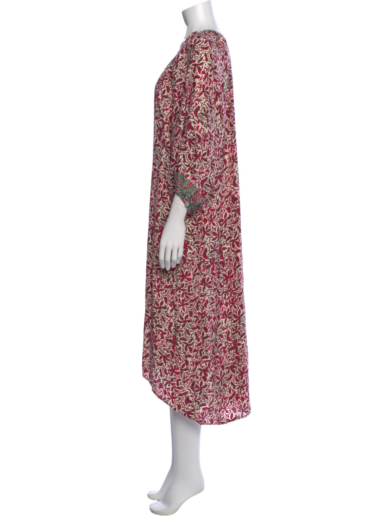 Natalie Martin Silk Midi Length Dress