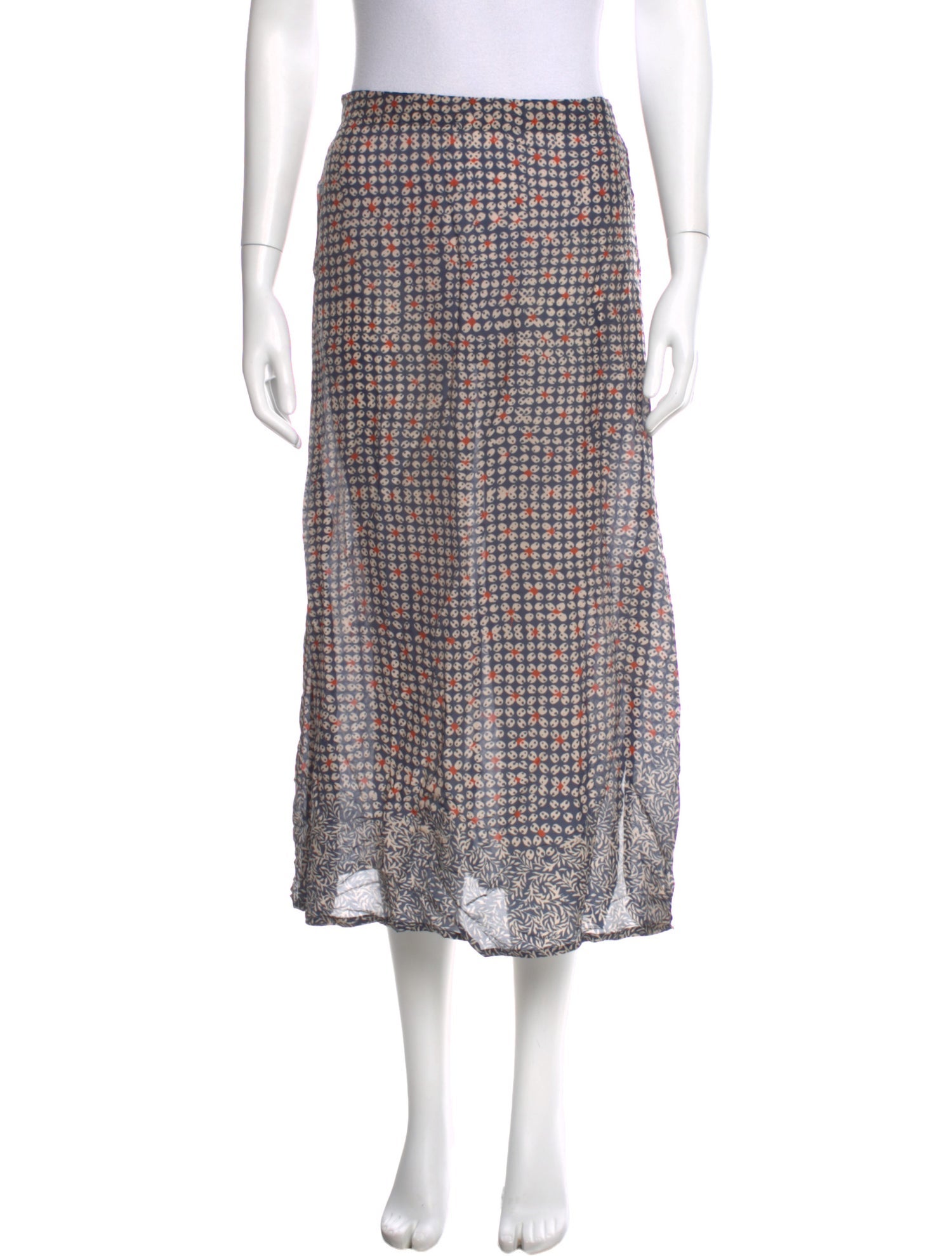 Natalie Martin Printed Knee-Length Skirt