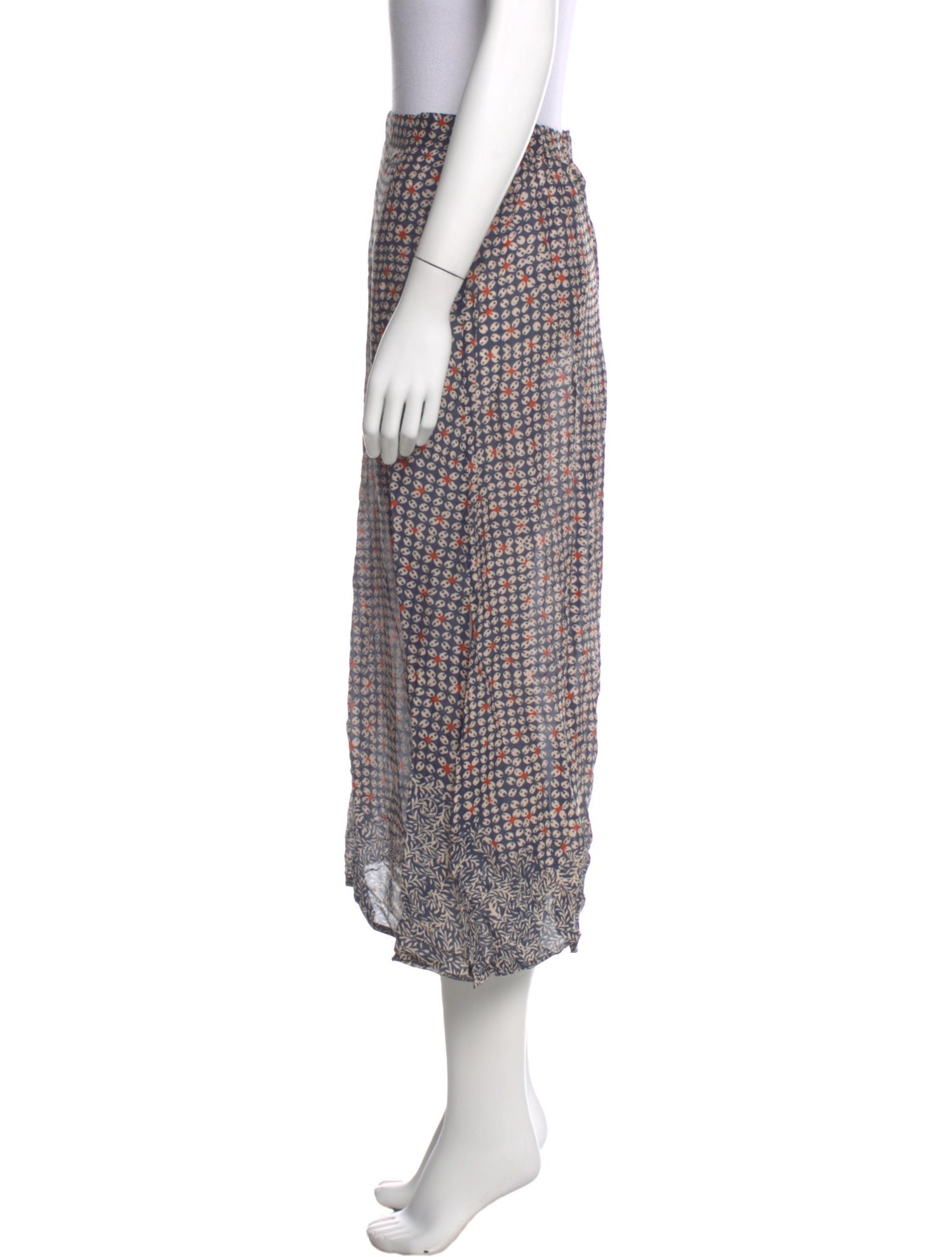 Natalie Martin Printed Knee-Length Skirt