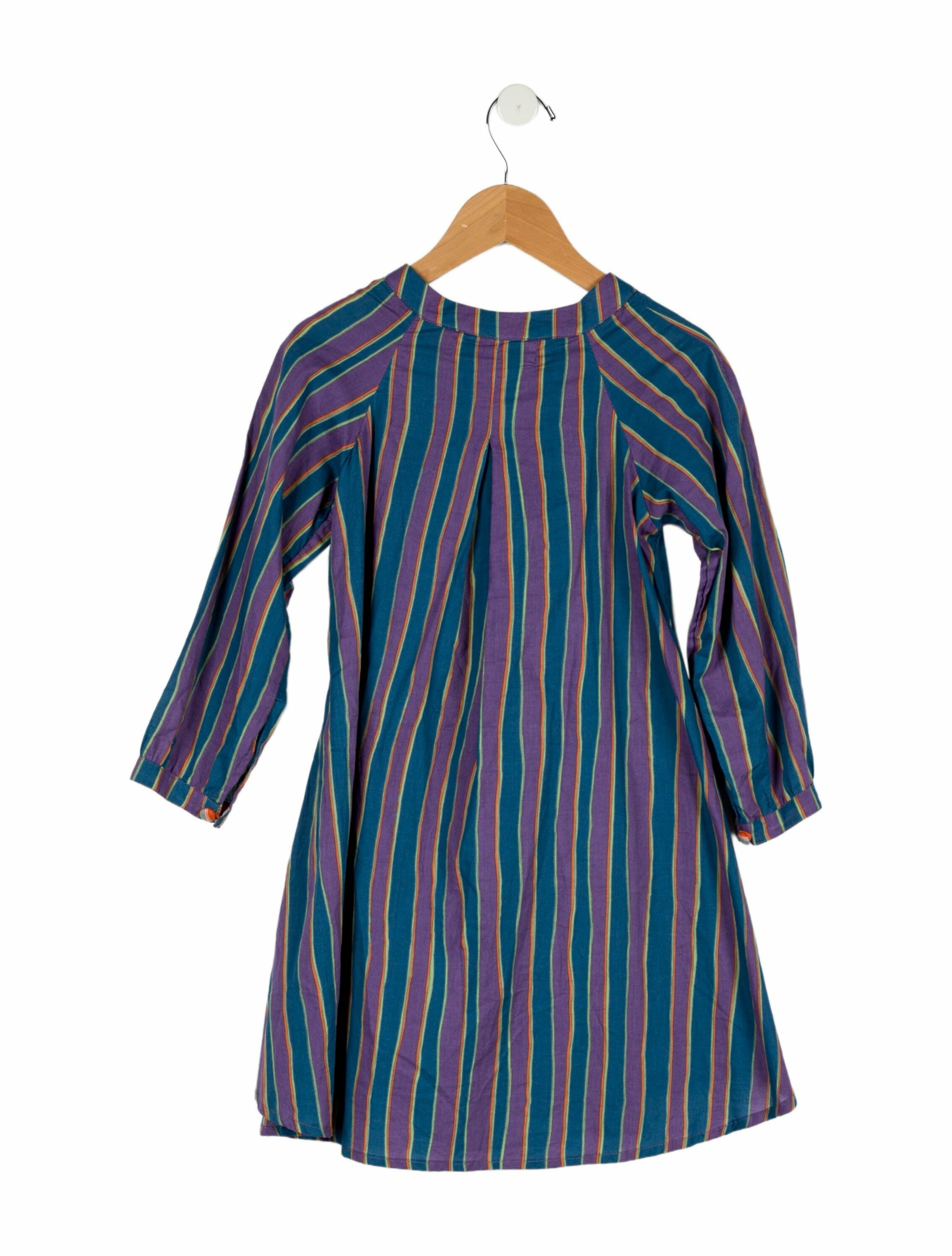 Natalie Martin Girls' Striped Dress