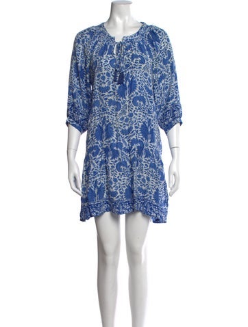 Pre-owned Natalie Martin Silk Mini Dress In Multi