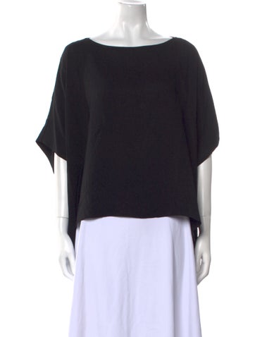 Natori Tops Bateau Neckline Short Sleeve T-Shirt S