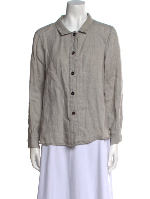 nygårdsanna Linen Long Sleeve Button-Up Top