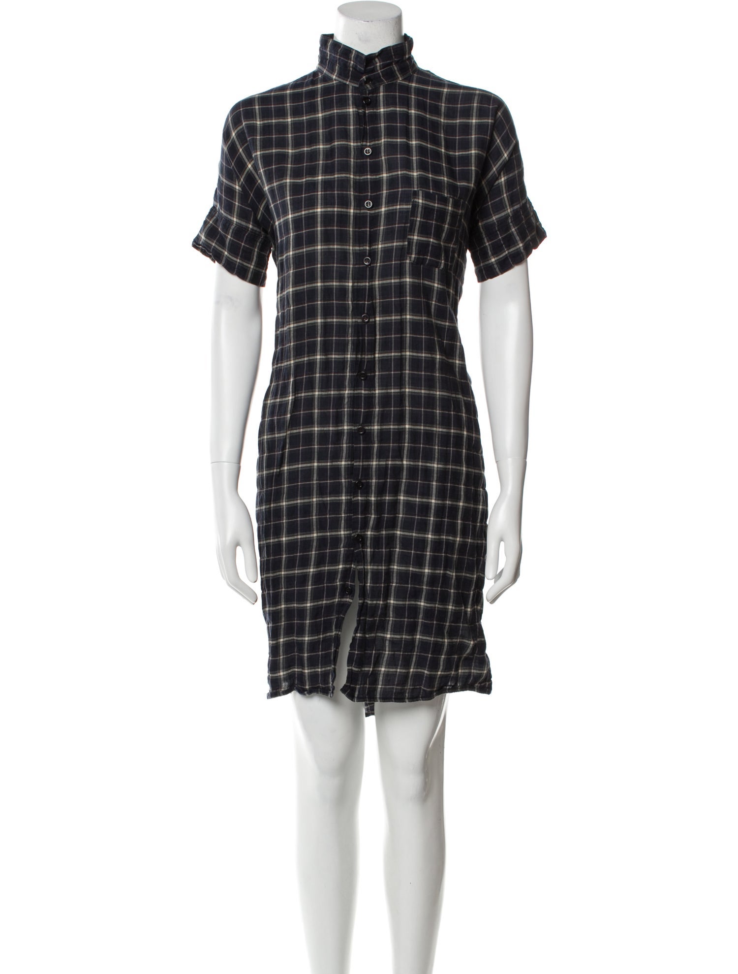 nygårdsanna Plaid Print Knee-Length Dress