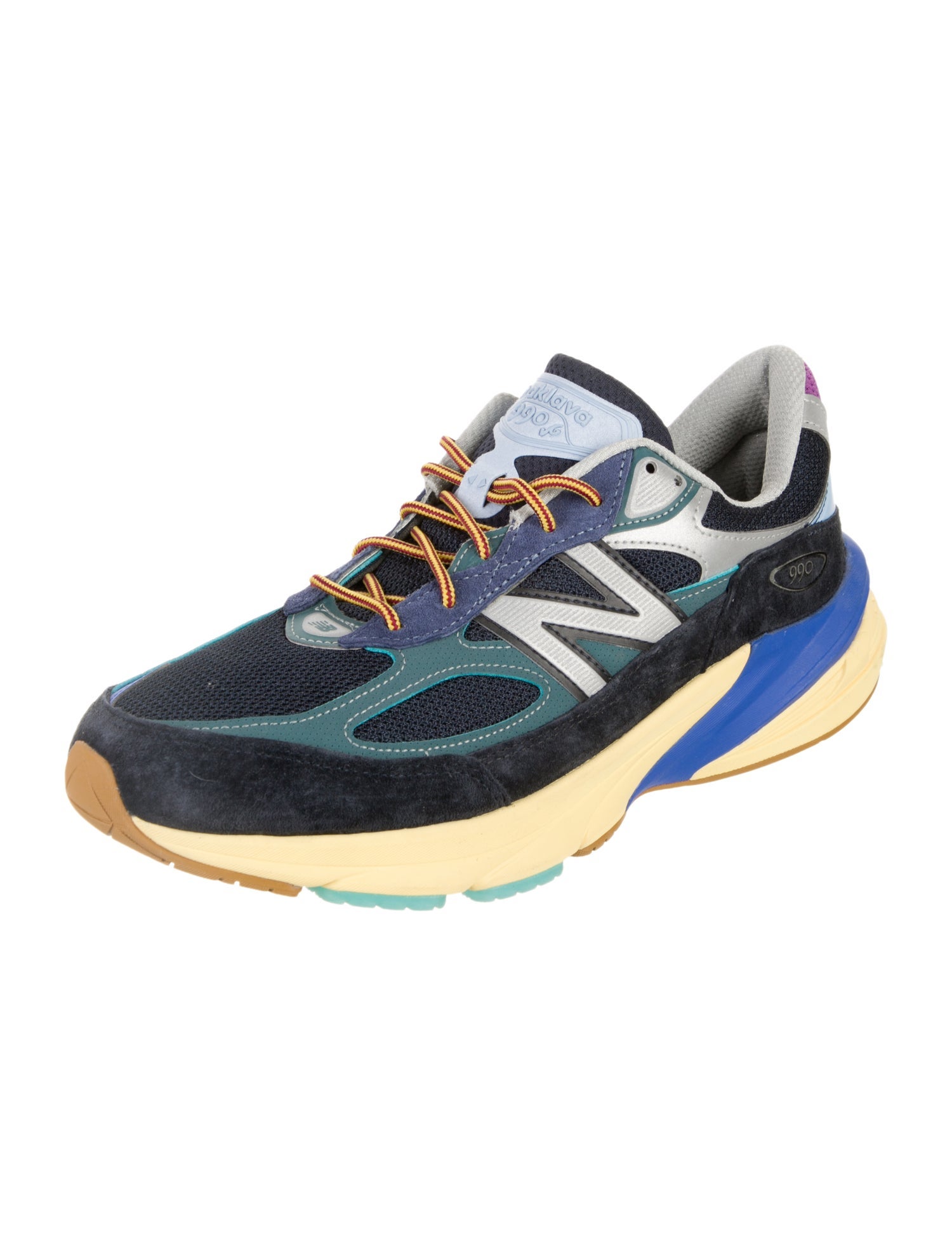 New Balance x Action Bronson Suede Printed Athletic Sneakers