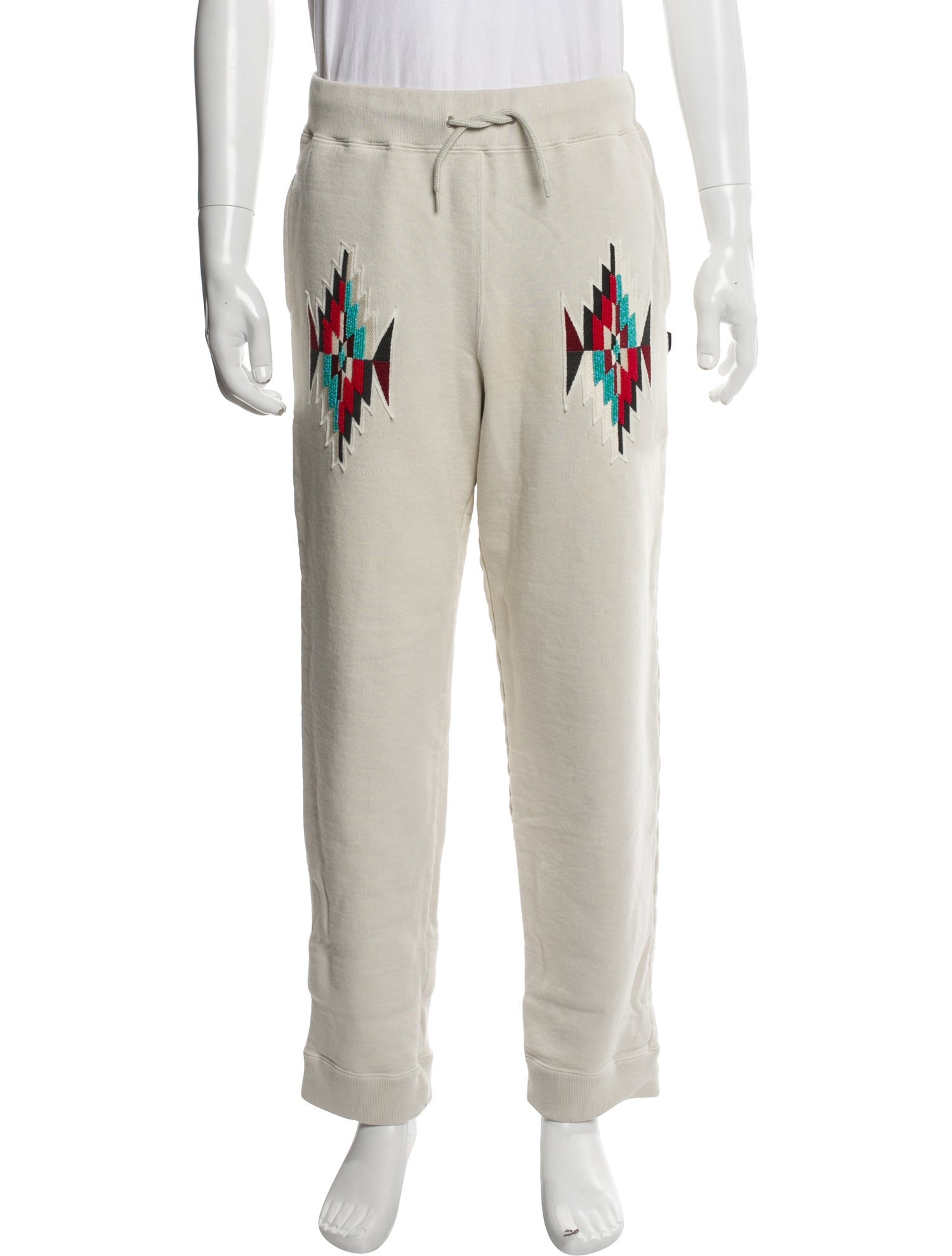 Neighborhood Graphic Print Embroidered Accent Lounge Bottoms