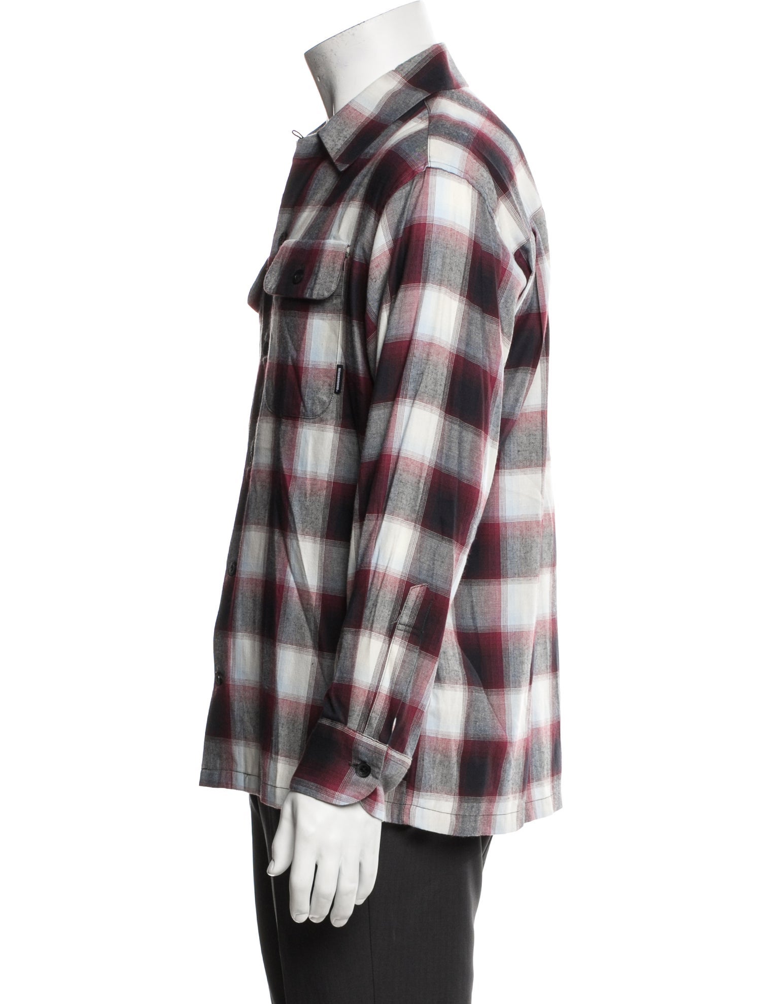 Neighborhood Plaid Print Long Sleeve Shirt