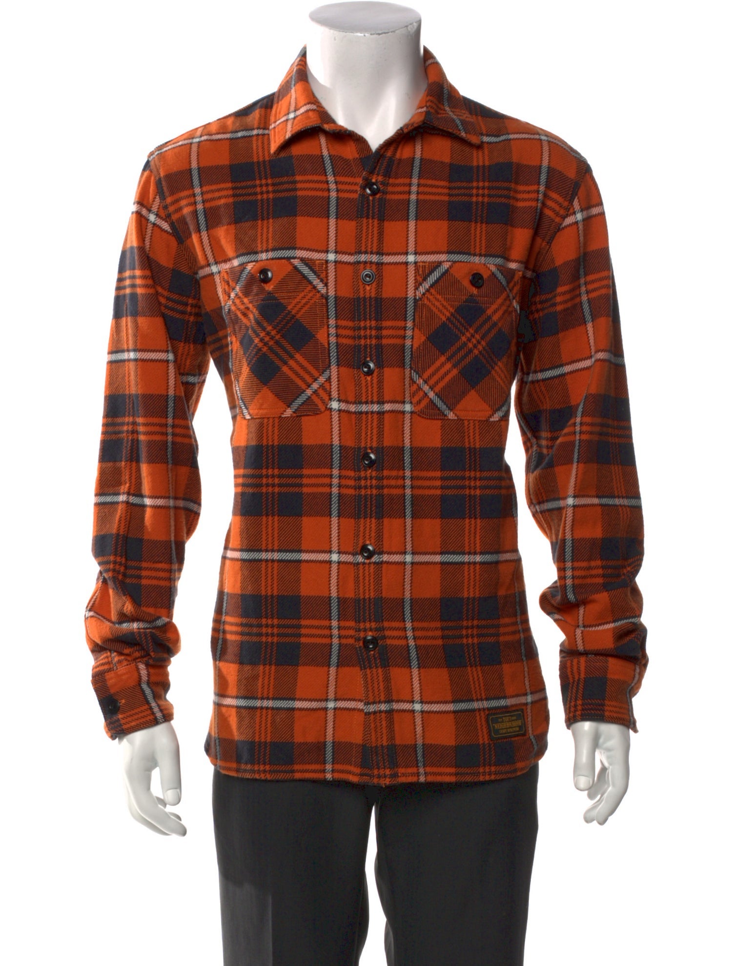 Neighborhood Plaid Print Long Sleeve Shirt w/ Tags