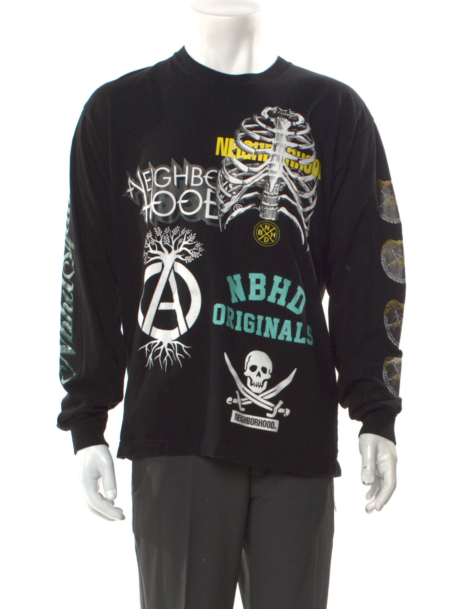 Neighborhood Graphic Print Crew Neck T-Shirt