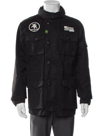 Neighborhood Atari Teenage Riot Graphic Print Utility Jacket