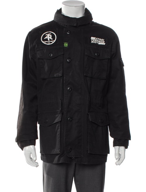Neighborhood Atari Teenage Riot Graphic Print Utility Jacket