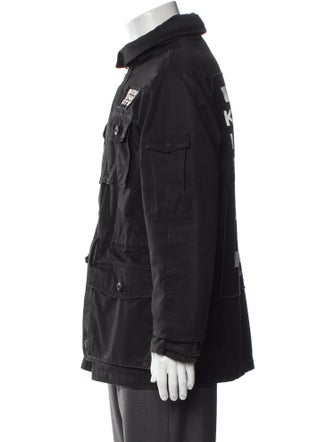 Neighborhood Atari Teenage Riot Graphic Print Utility Jacket