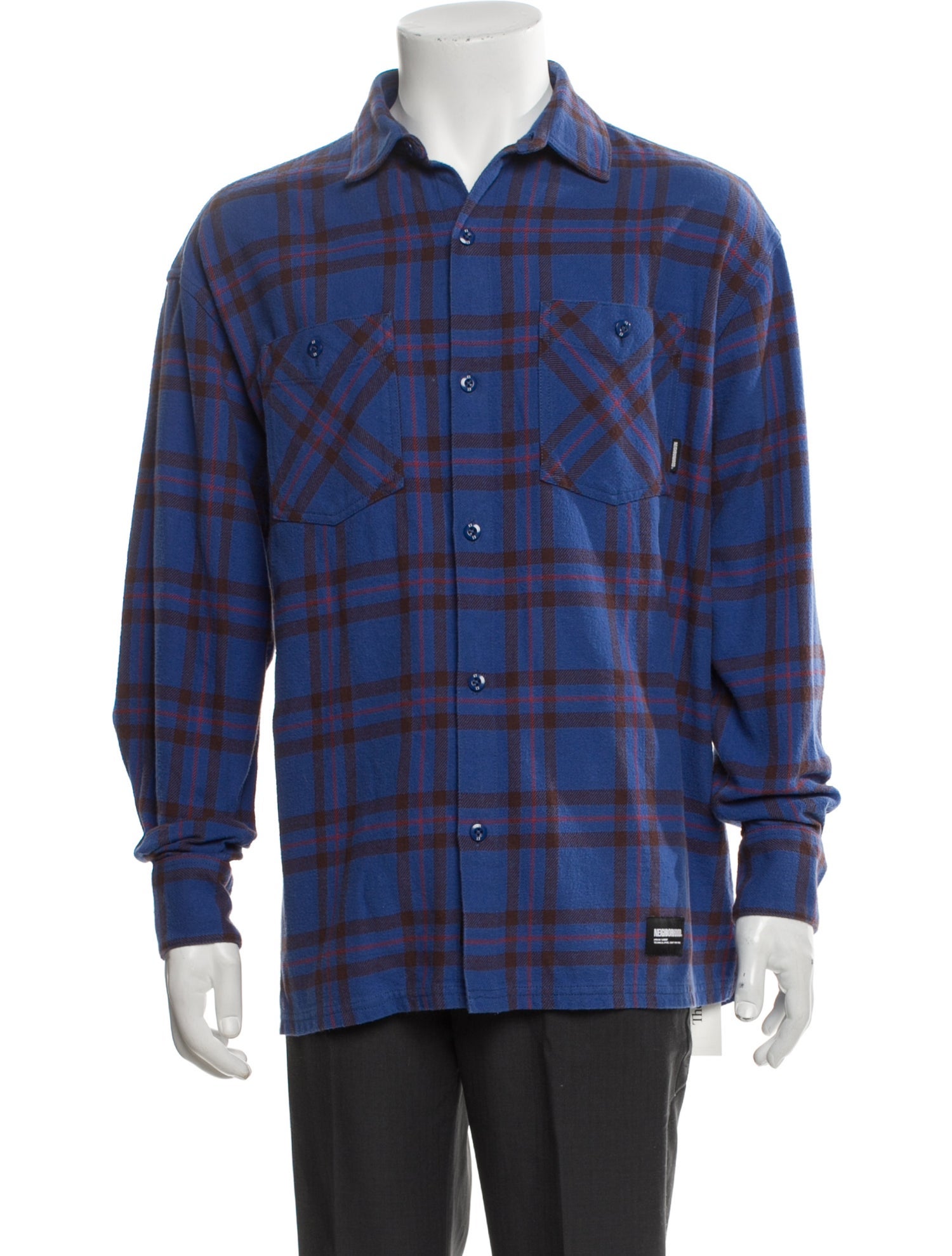 Neighborhood Plaid Print Jacket