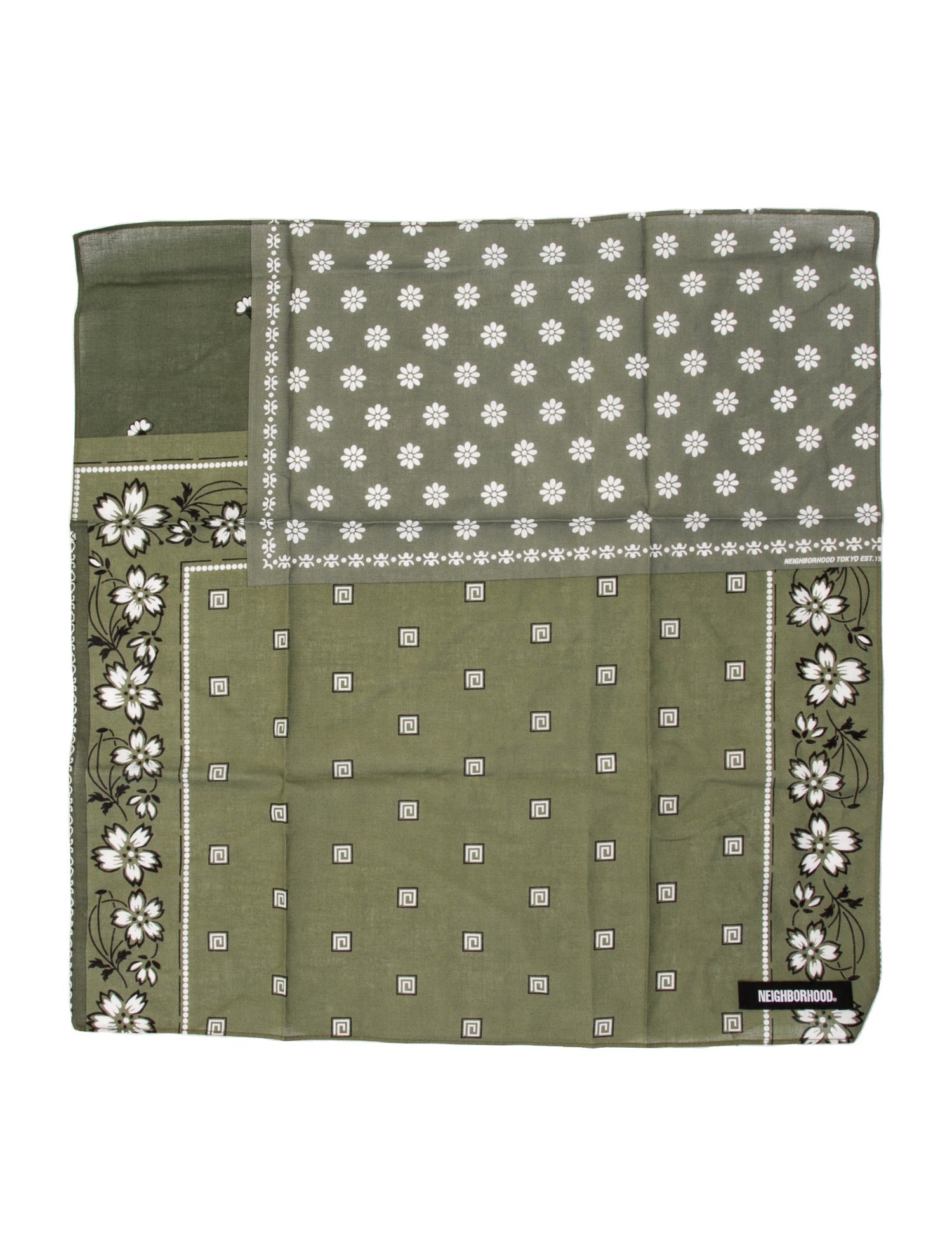 Neighborhood Floral Print Bandana