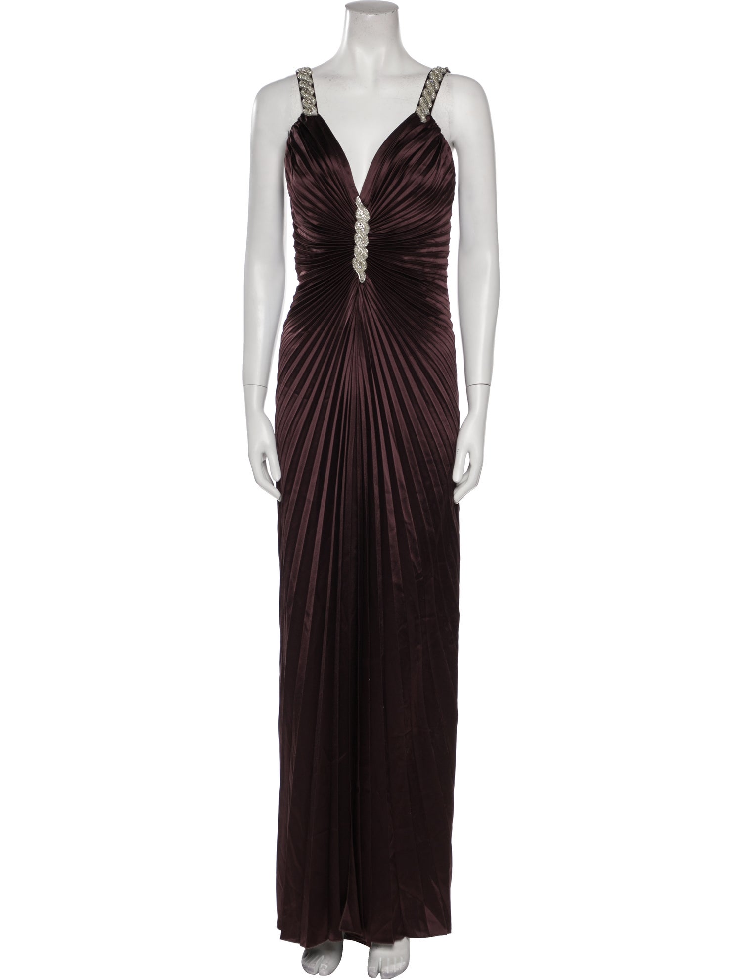 Nicole Bakti V-Neck Long Dress