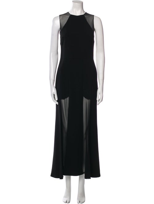Nicole Bakti Crew Neck Long Dress