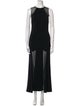 Nicole Bakti Crew Neck Long Dress