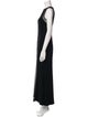 Nicole Bakti Crew Neck Long Dress