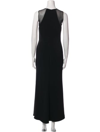 Nicole Bakti Crew Neck Long Dress