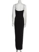 Nicole Bakti Square Neckline Long Dress