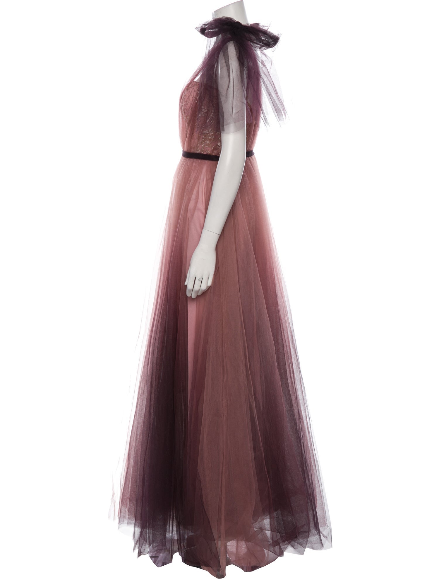 Nicole Bakti V-Neck Long Dress