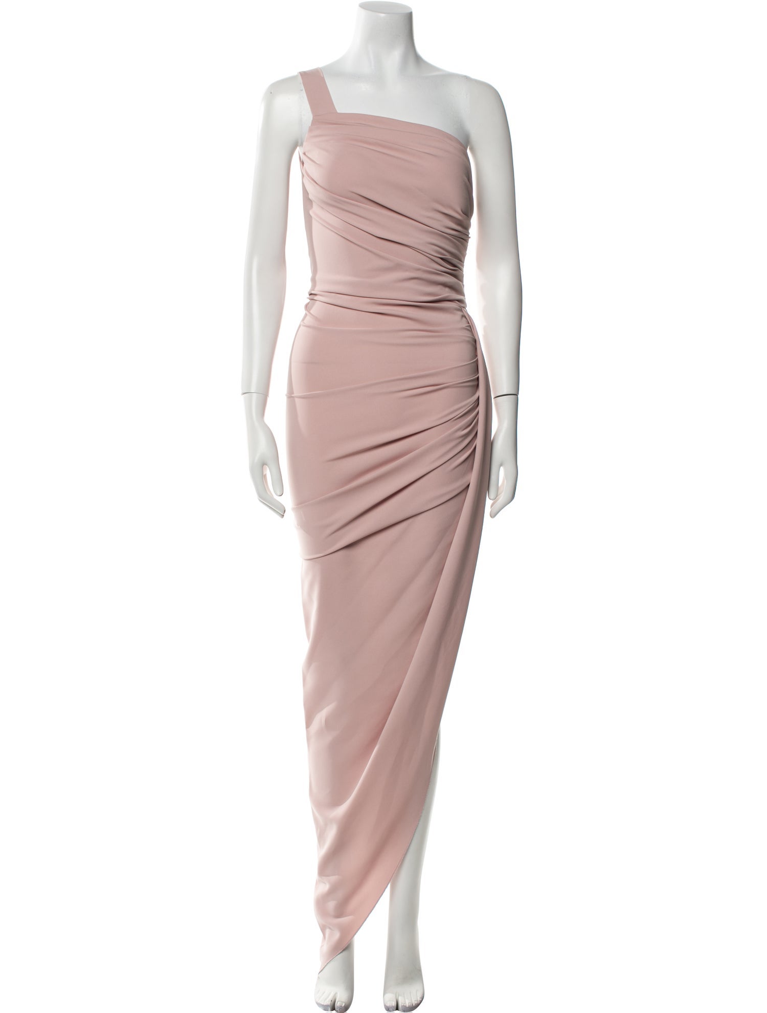 Nicole Bakti One-Shoulder Long Dress