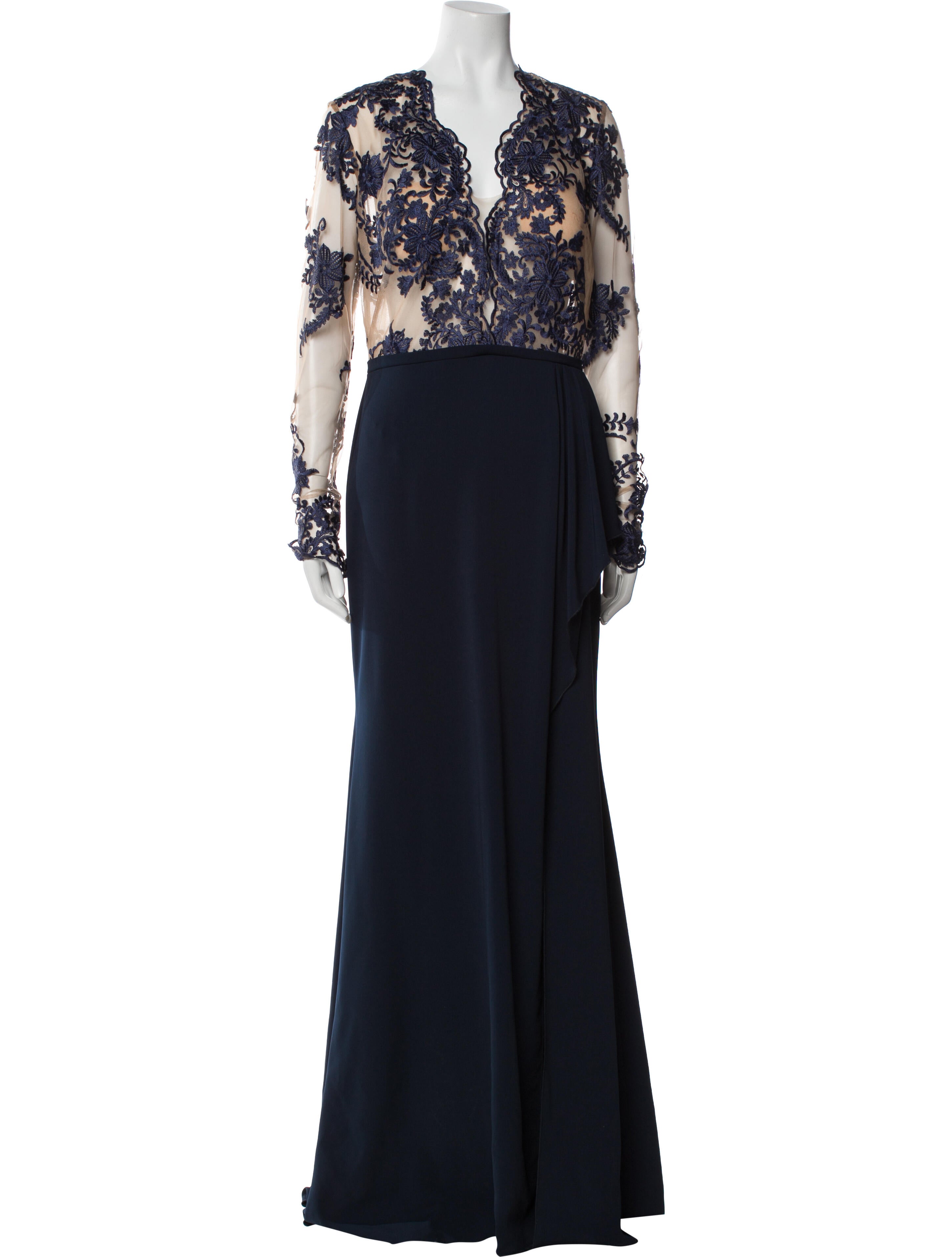 Nicole Bakti V-Neck Long Dress w/ Tags