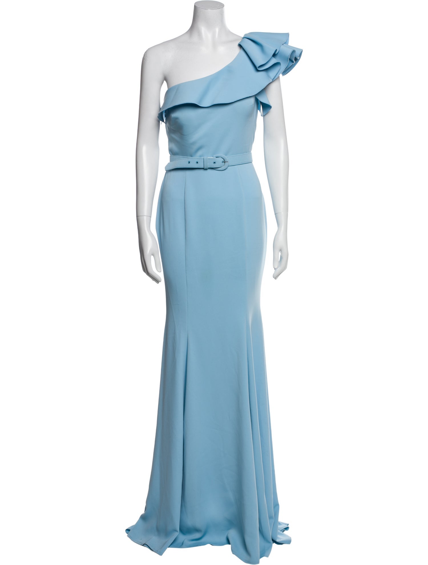 Nicole Bakti One-Shoulder Long Dress