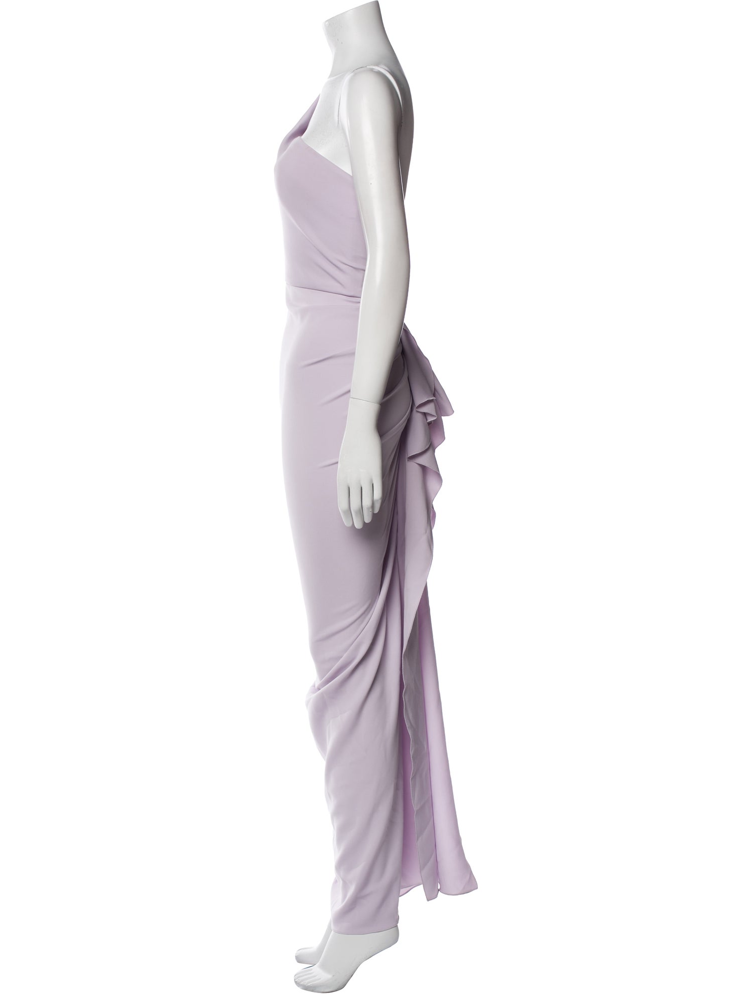 Nicole Bakti One-Shoulder Long Dress