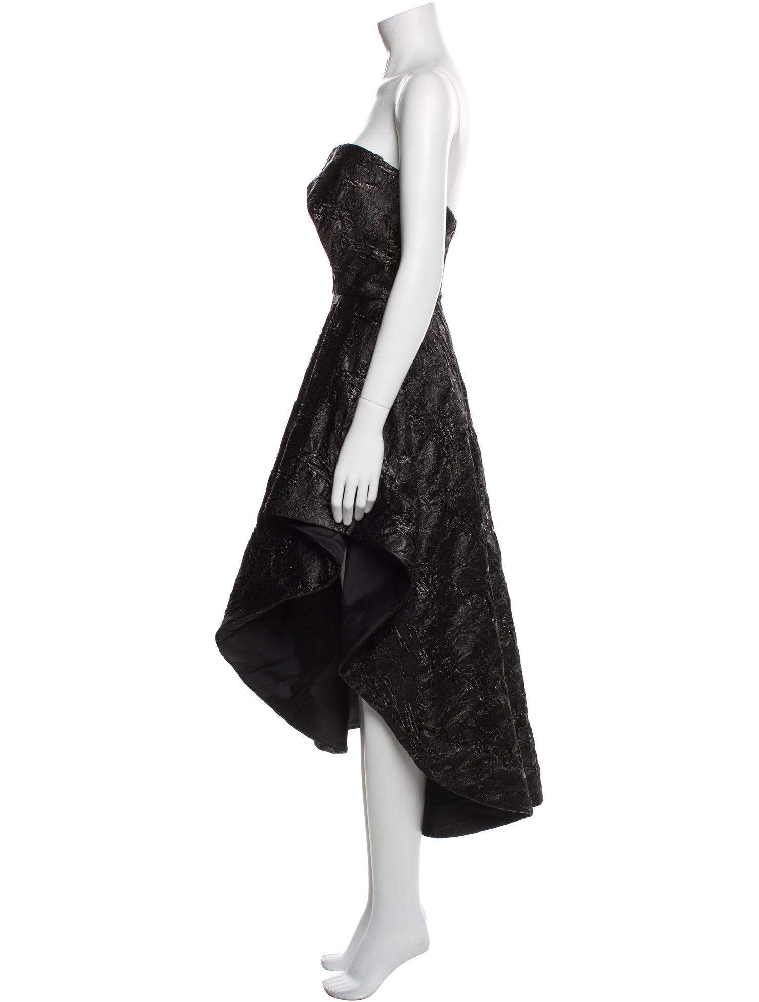 Nicole Bakti Strapless Knee-Length Dress