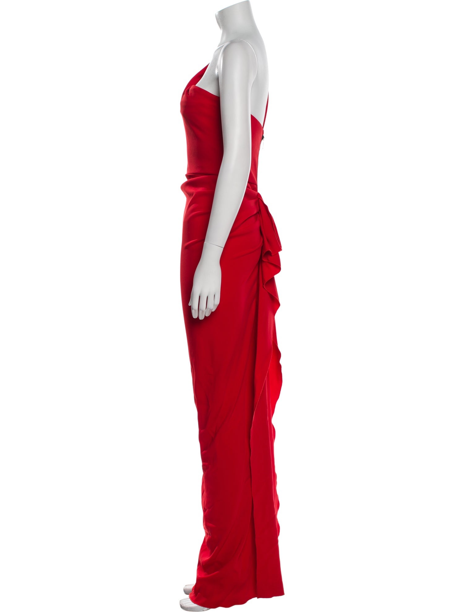 Nicole Bakti One-Shoulder Long Dress