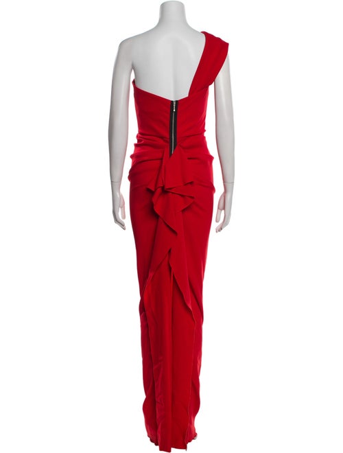 Nicole Bakti One-Shoulder Long Dress