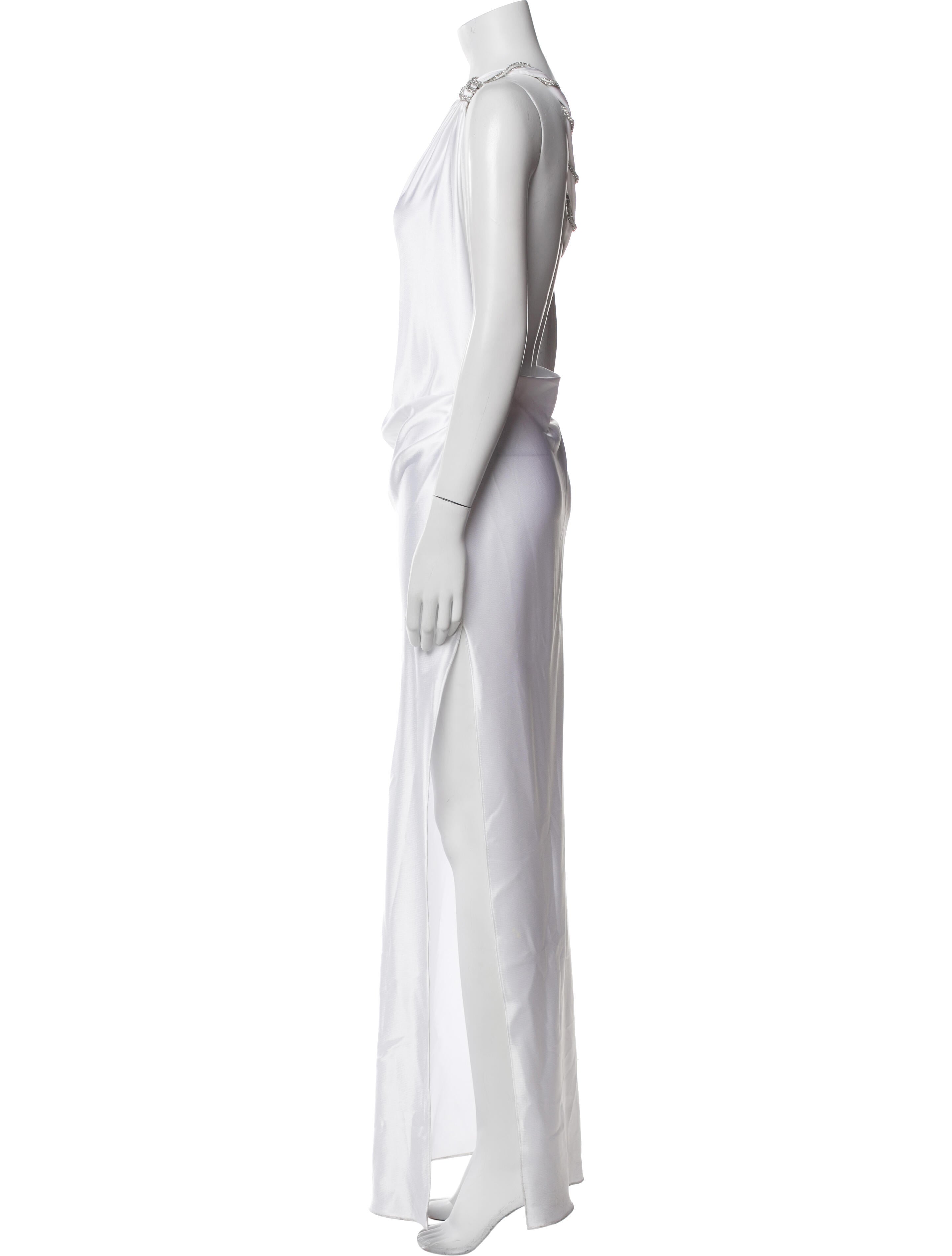 Nicole Bakti One-Shoulder Long Dress