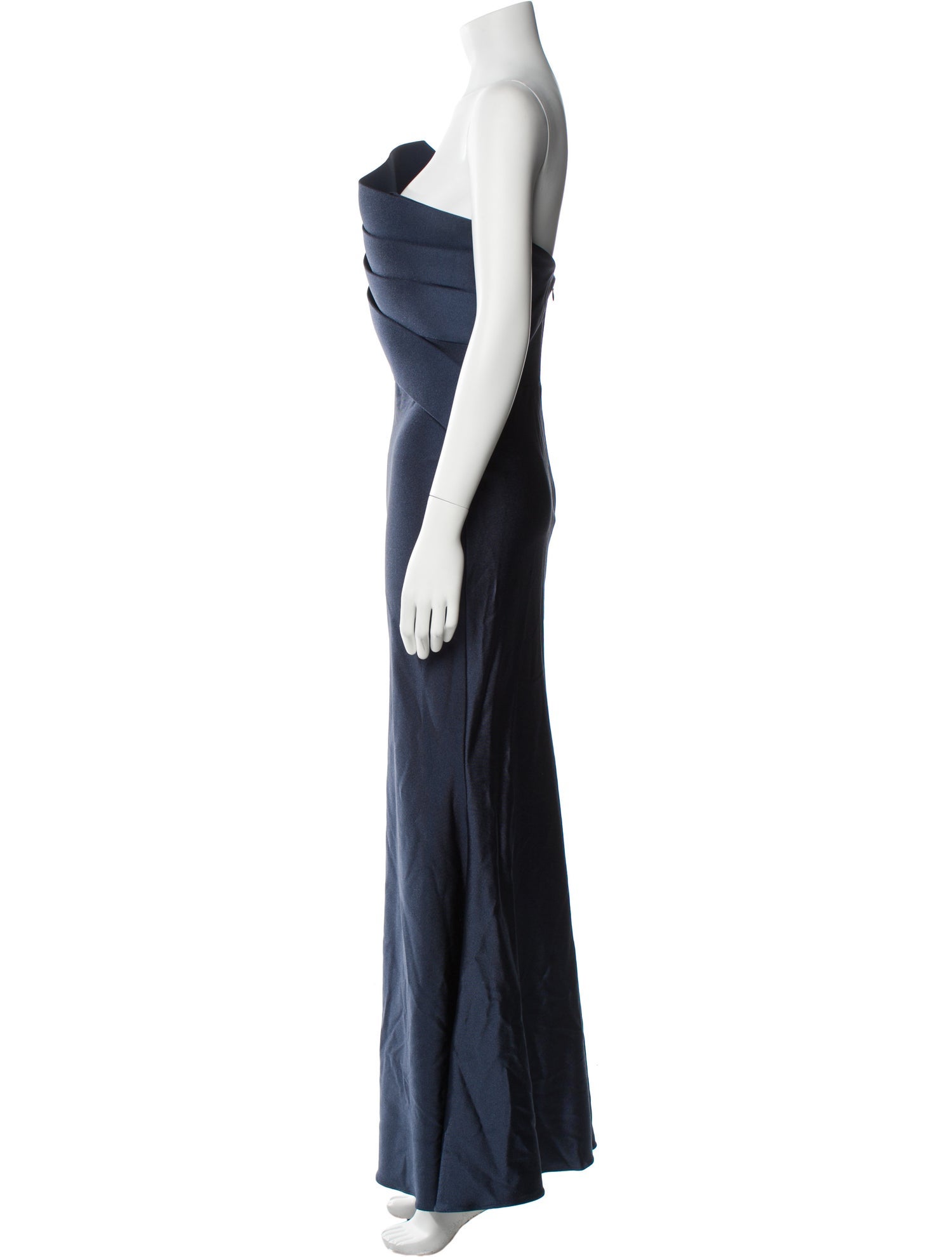Nicole Bakti One-Shoulder Long Dress