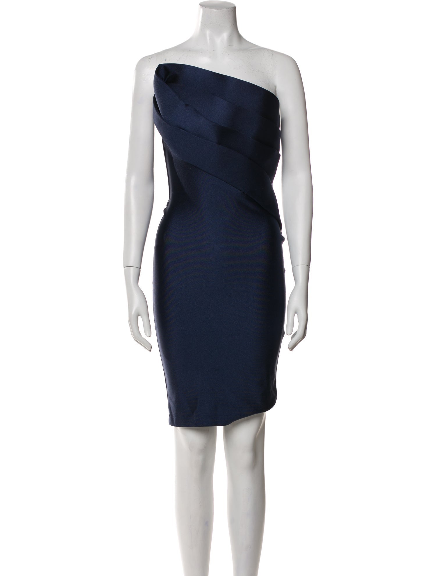 Nicole Bakti One-Shoulder Mini Dress