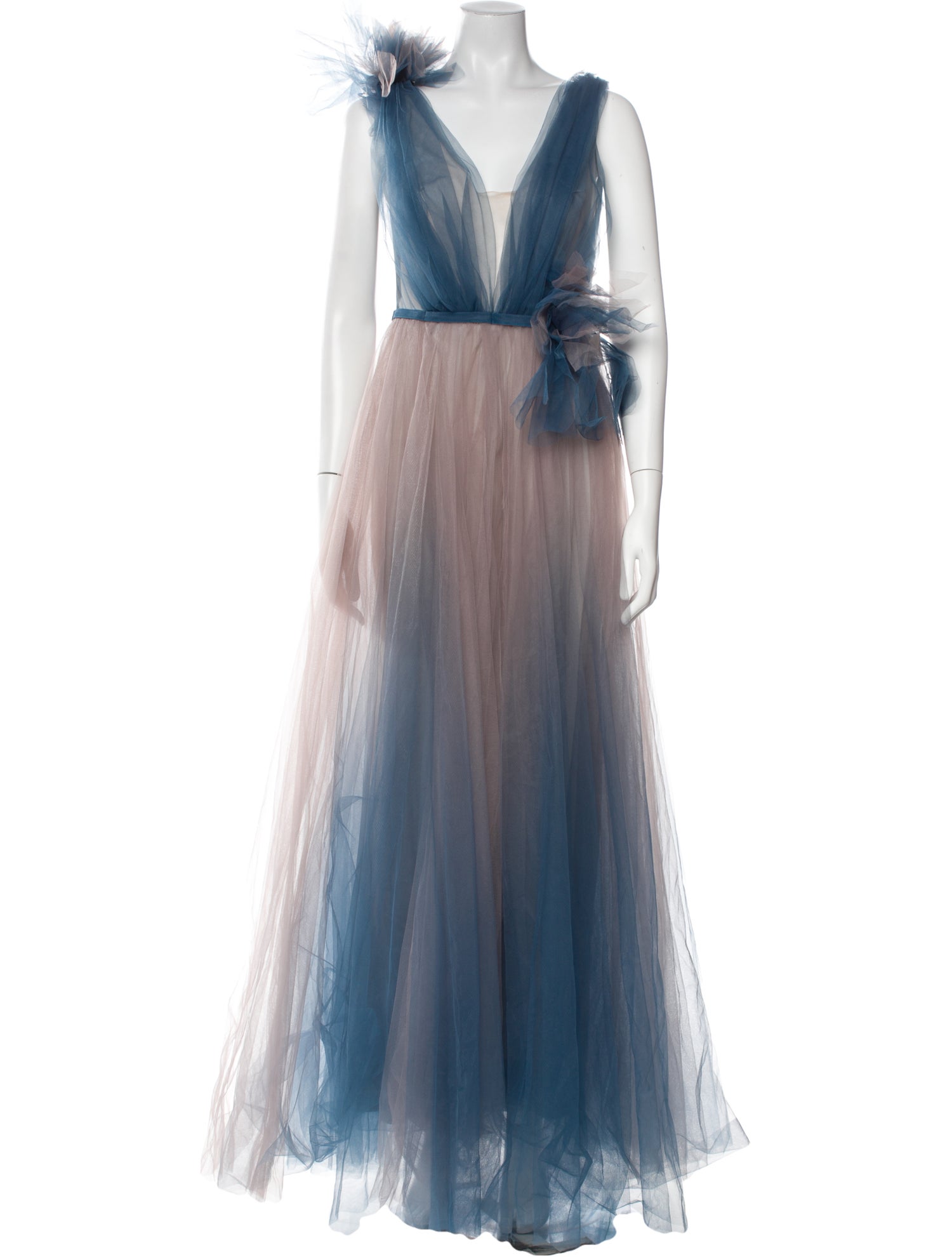 Nicole Bakti V-Neck Long Dress w/ Tags