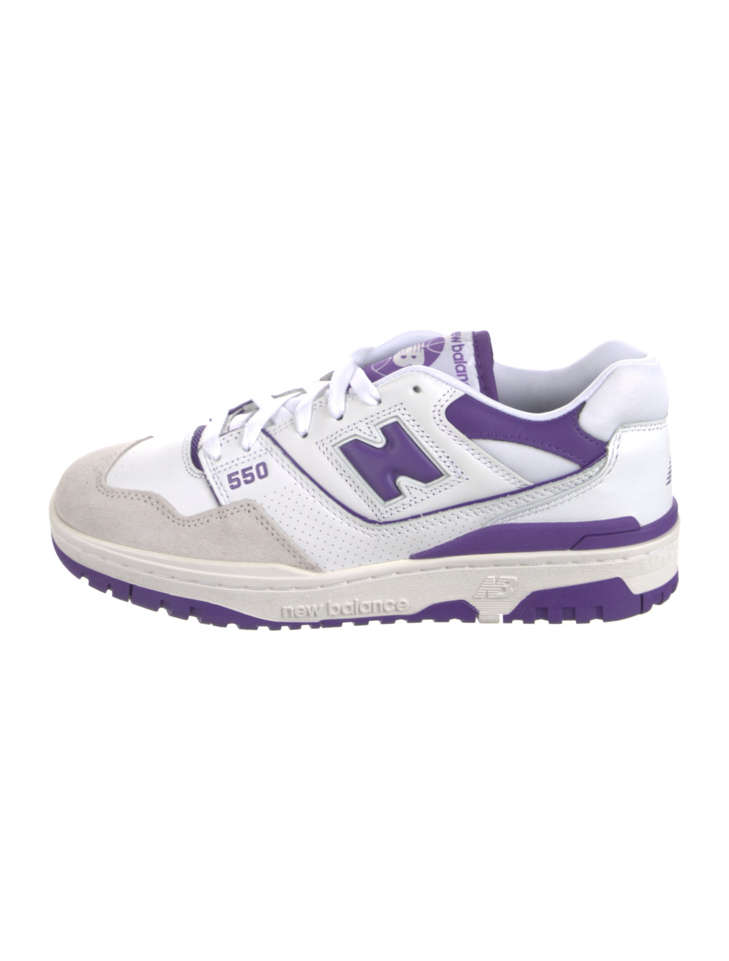 New Balance Leather Colorblock Pattern Sneakers