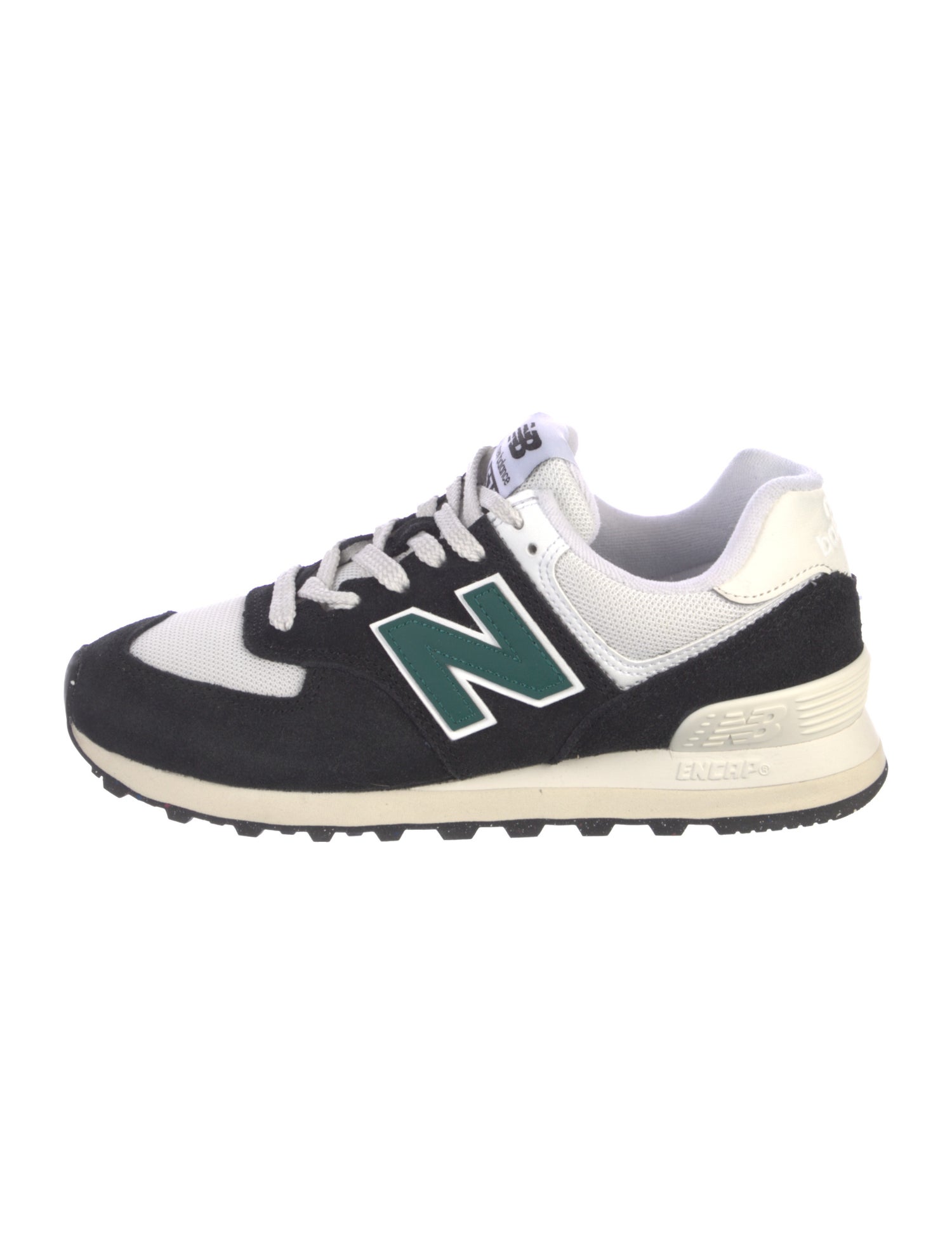 New Balance Suede Colorblock Pattern Athletic Sneakers