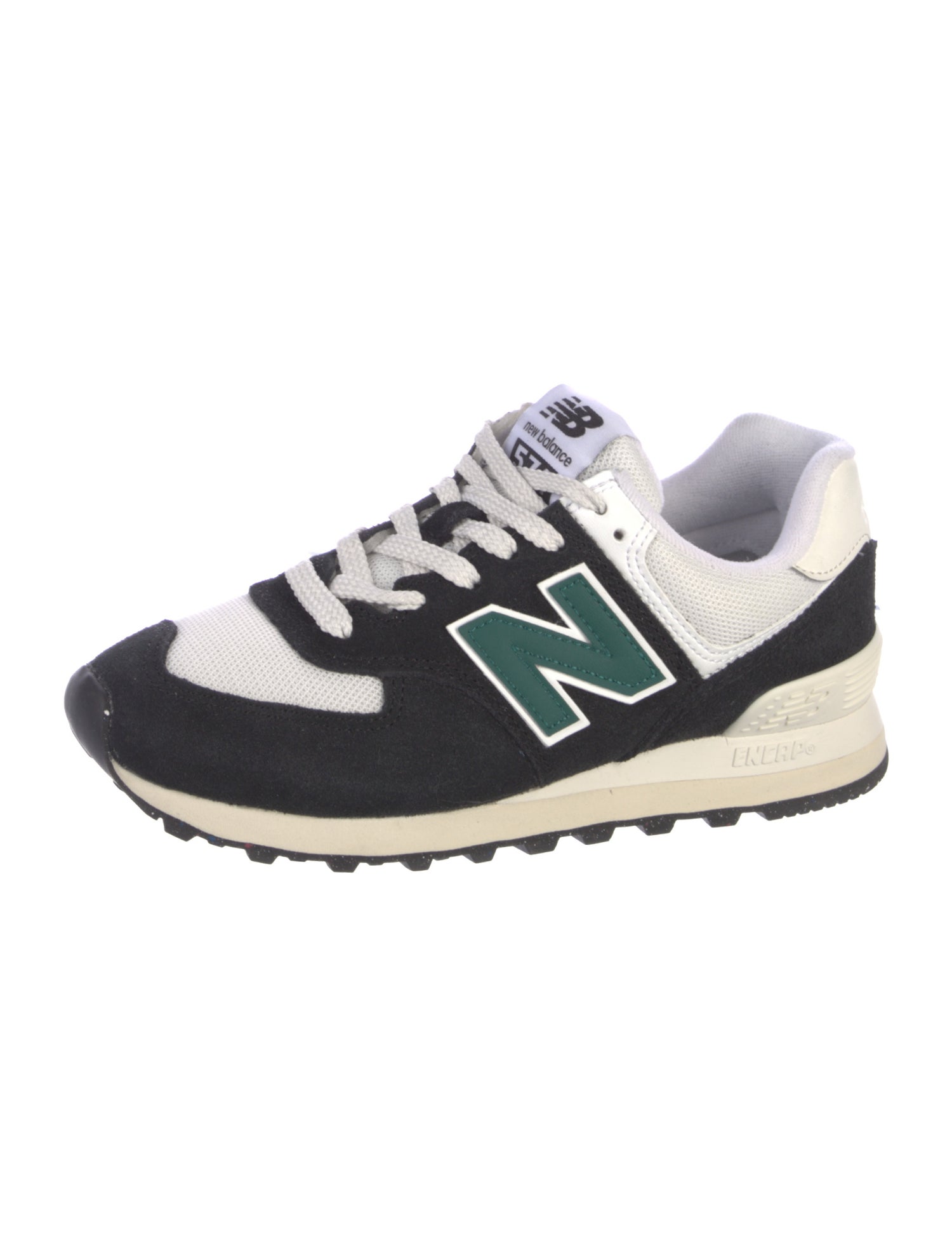 New Balance Suede Colorblock Pattern Athletic Sneakers