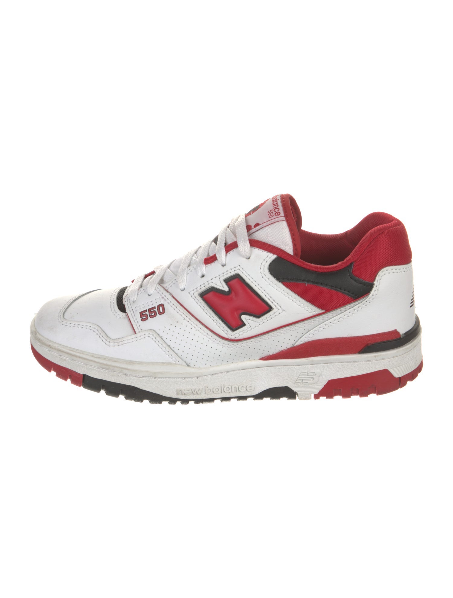 New Balance Leather Colorblock Pattern Athletic Sneakers