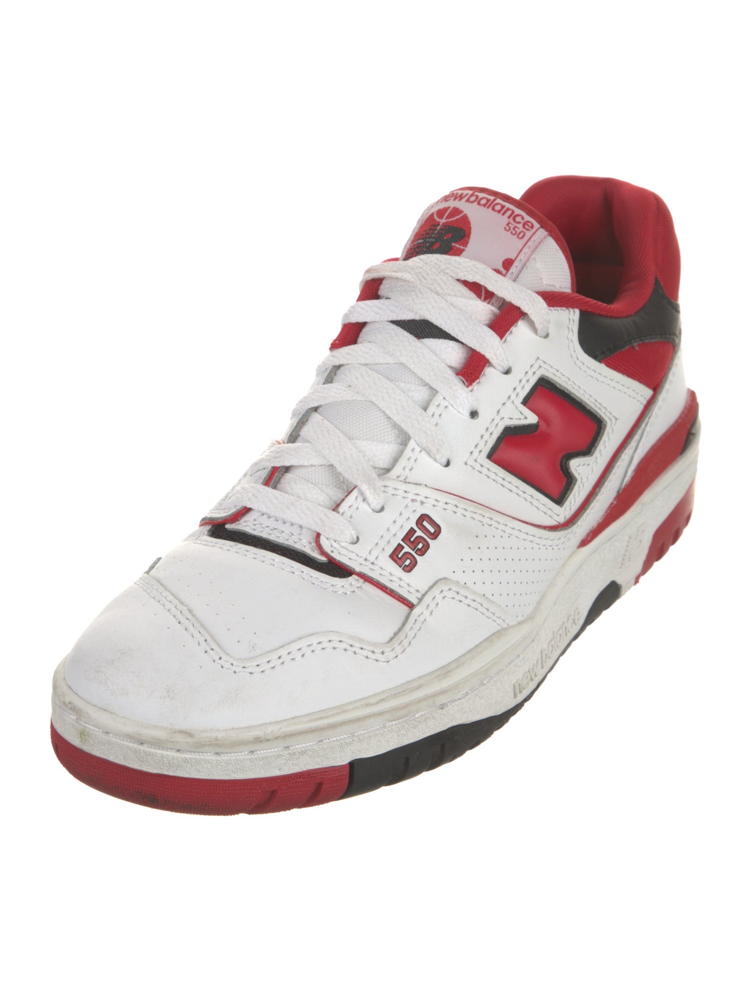 New Balance Leather Colorblock Pattern Athletic Sneakers