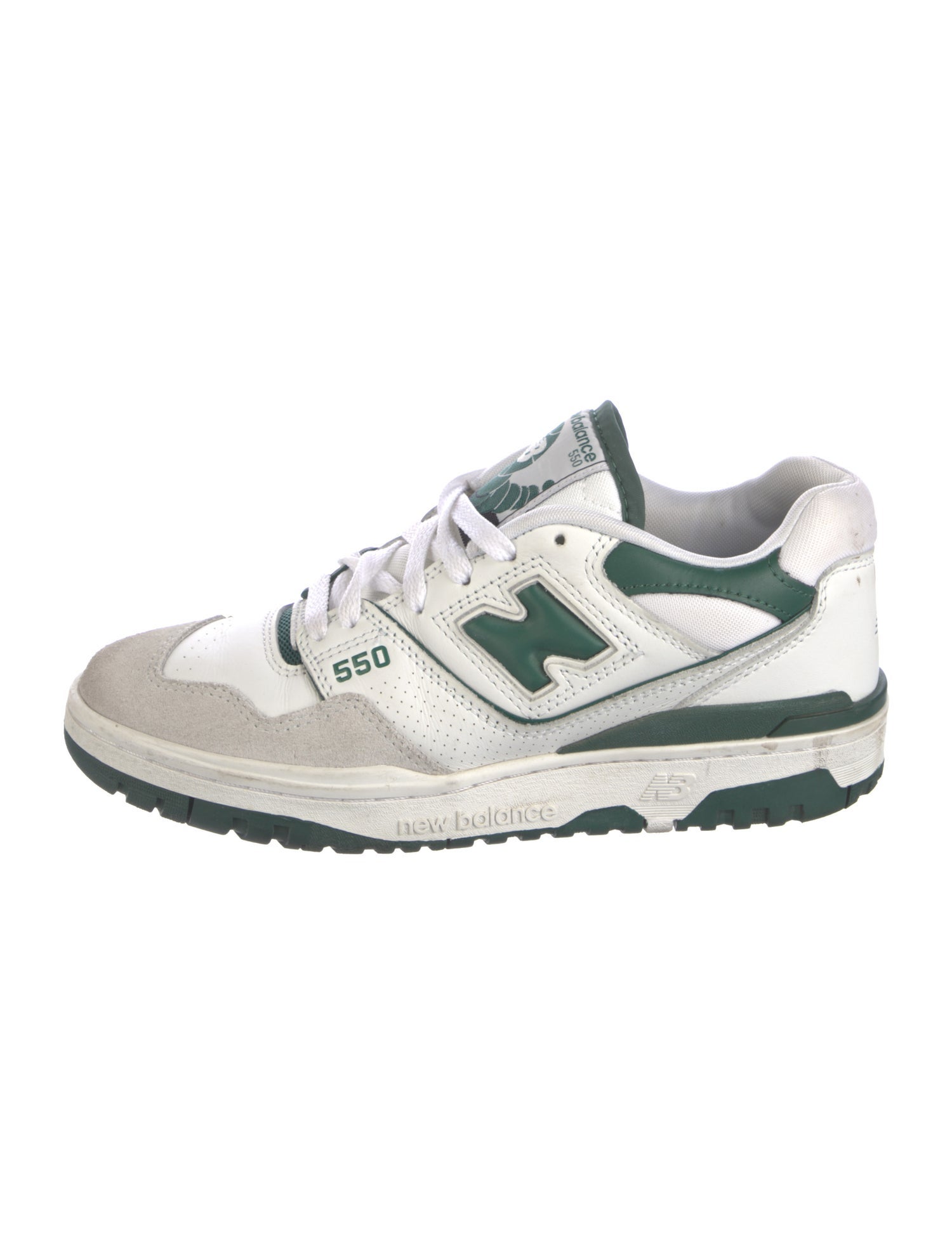 New Balance Leather Colorblock Pattern Athletic Sneakers
