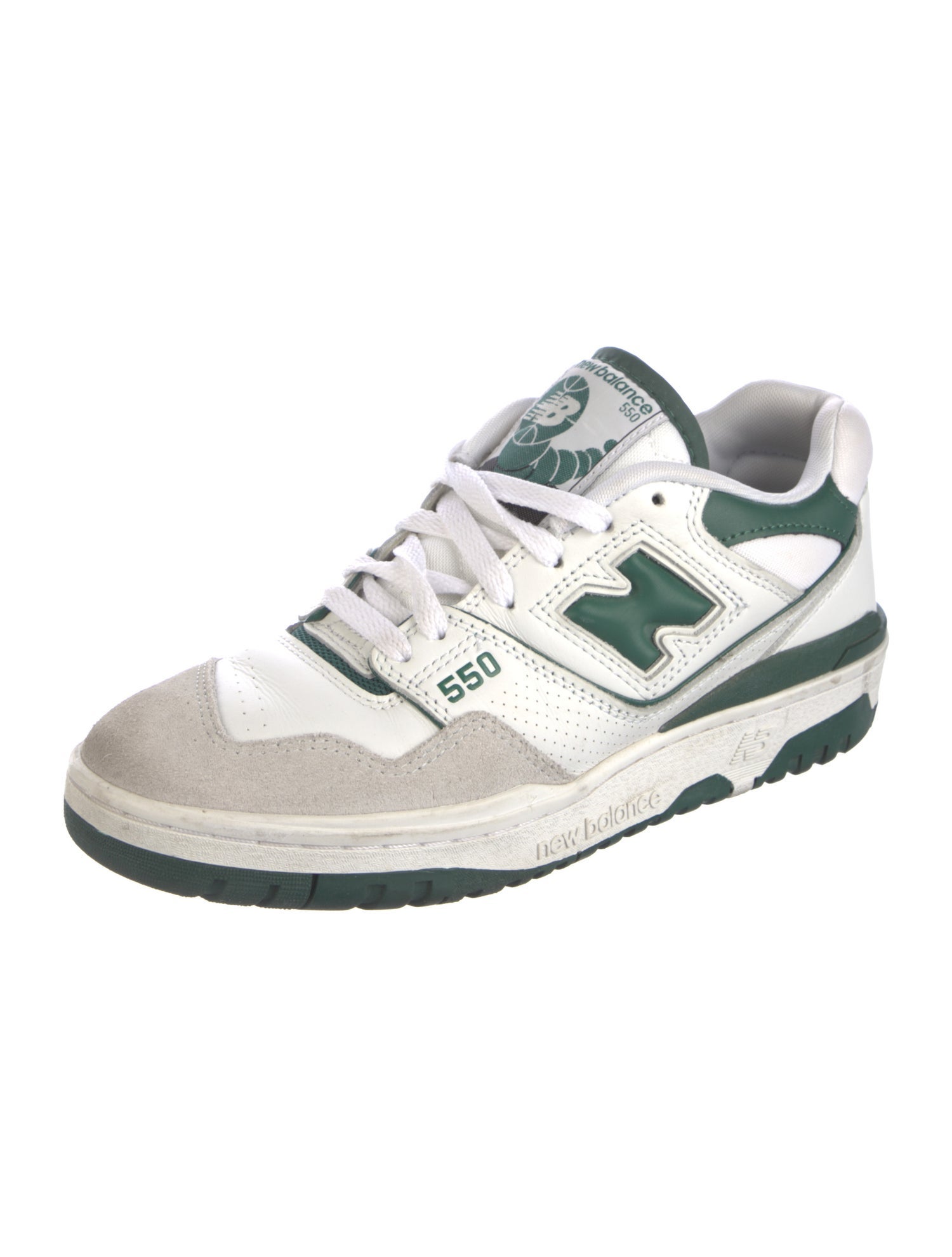 New Balance Leather Colorblock Pattern Athletic Sneakers