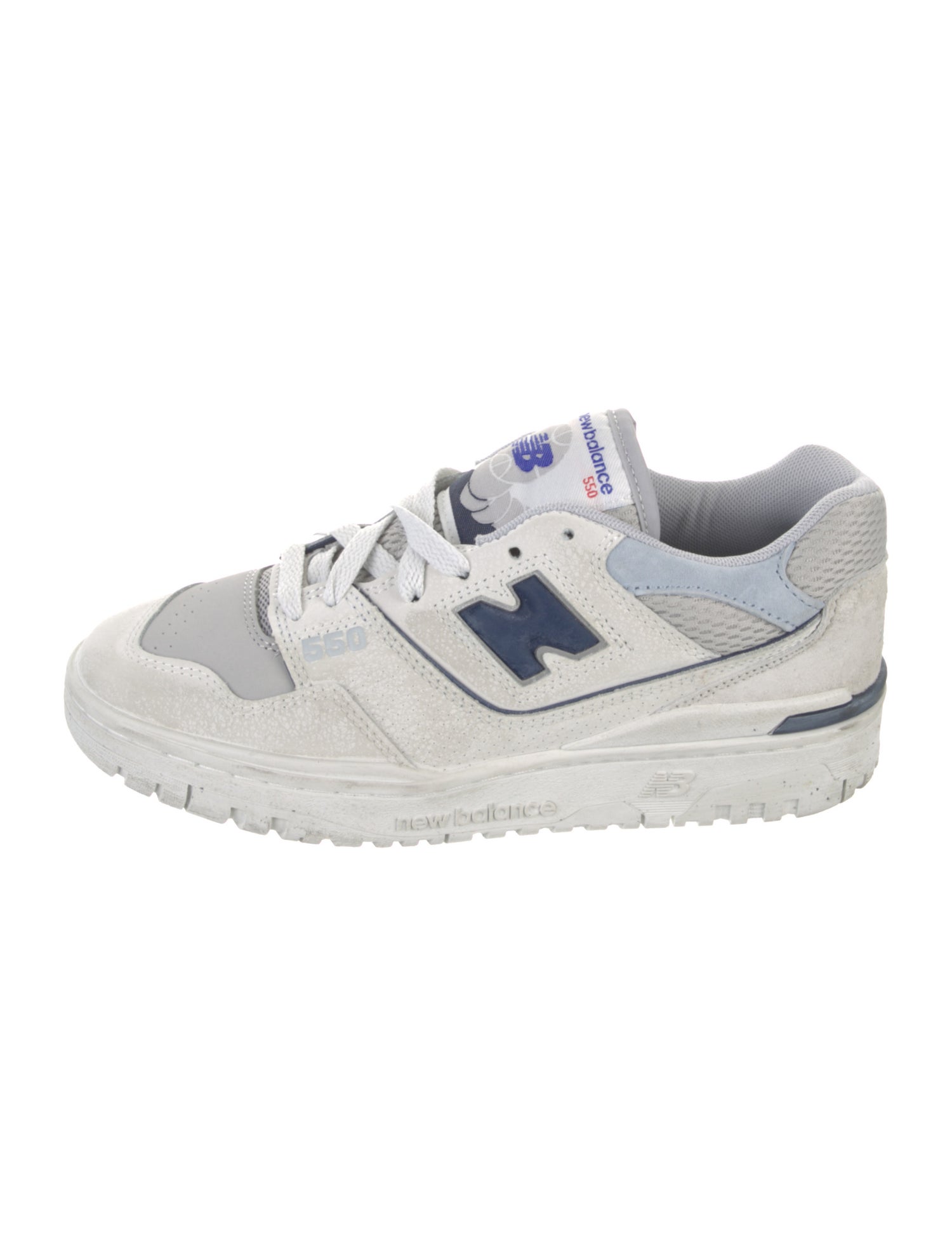 New Balance Leather Colorblock Pattern Sneakers