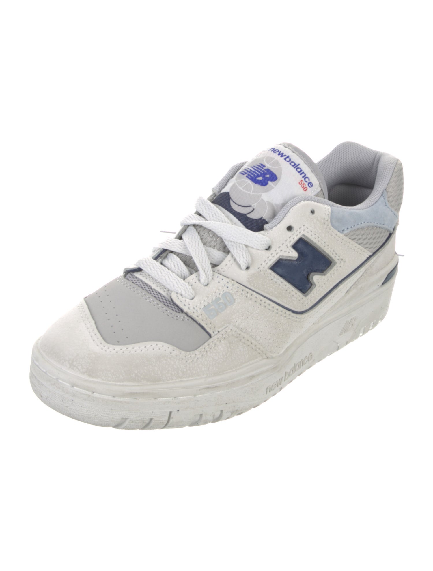 New Balance Leather Colorblock Pattern Sneakers